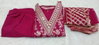 Bs 149 Jacard Weaving Work Kurti With Bottom Dupatta